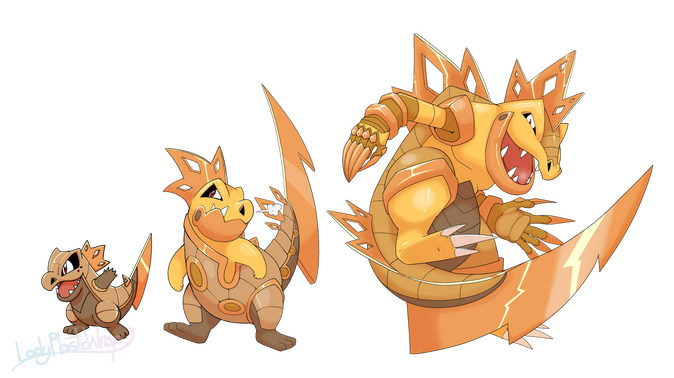 Pokemon Totodile Evolution line, Steel type