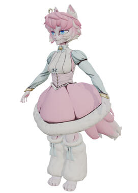 3D Model Avatar - Lady, front view